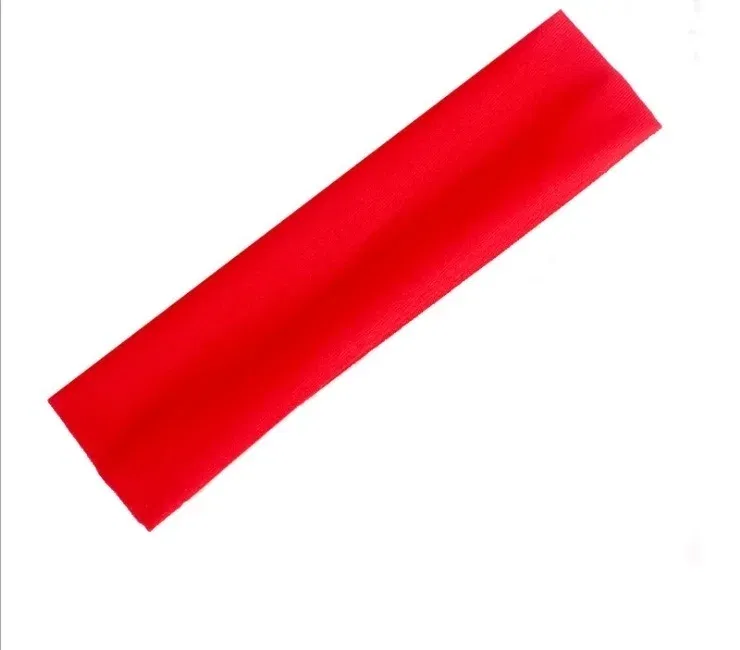 Color: Yellow - Sweatband Headband Elasticity Sweat Bands Stretch Head Hair Band Sports Safety Yoga Basketball Gym Sport for Men and Women