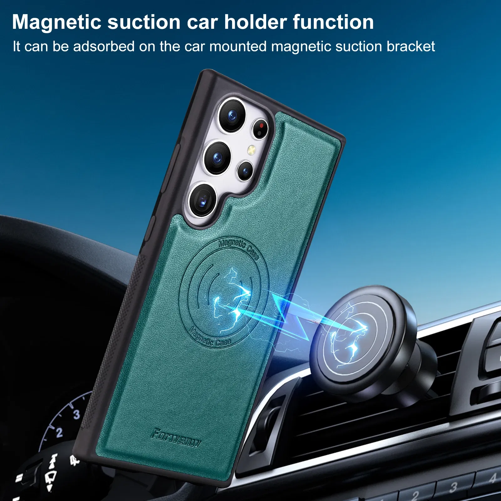 Color: black, Compatibility by Model: Galaxy S25+ - Leather Case For Samsung Galaxy A16 A36 A56 A55 A35 A15 A25 S25 S24 Ultra S23 S22 Plus + 2 in 1 Detachable Vertical Wallet Cover