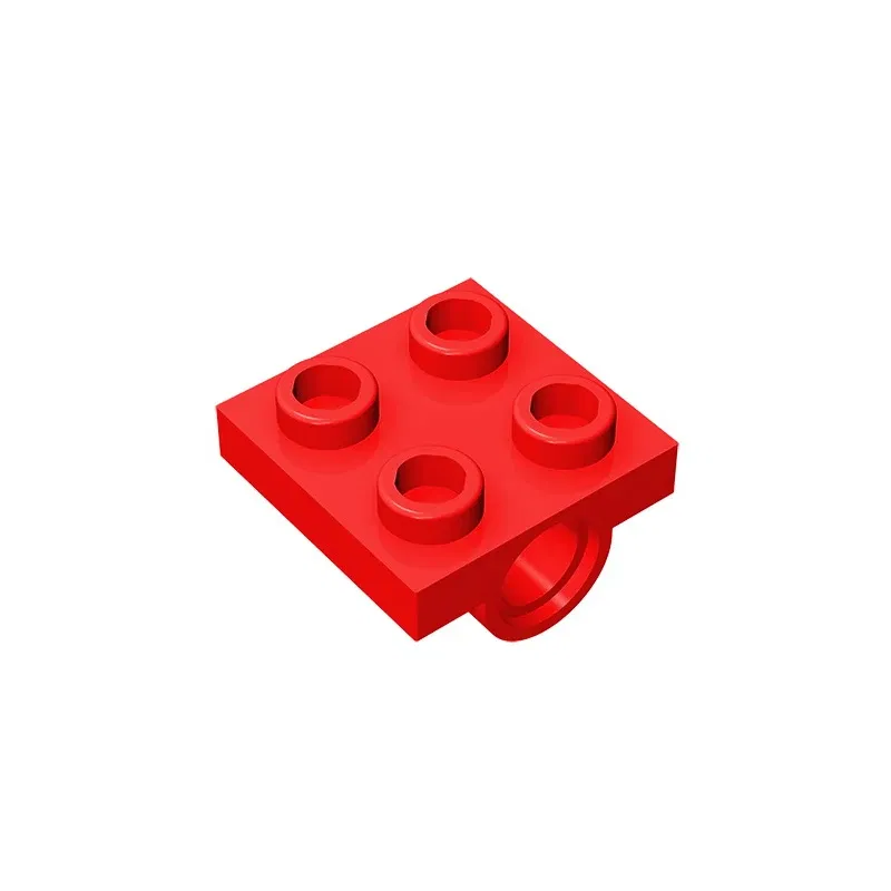 Color: GRAY - MOC PARTS GDS-848 Plate, Modified 2 x 2 with Pin Hole - Full Cross Support Underneath compatible with lego 10247 2444