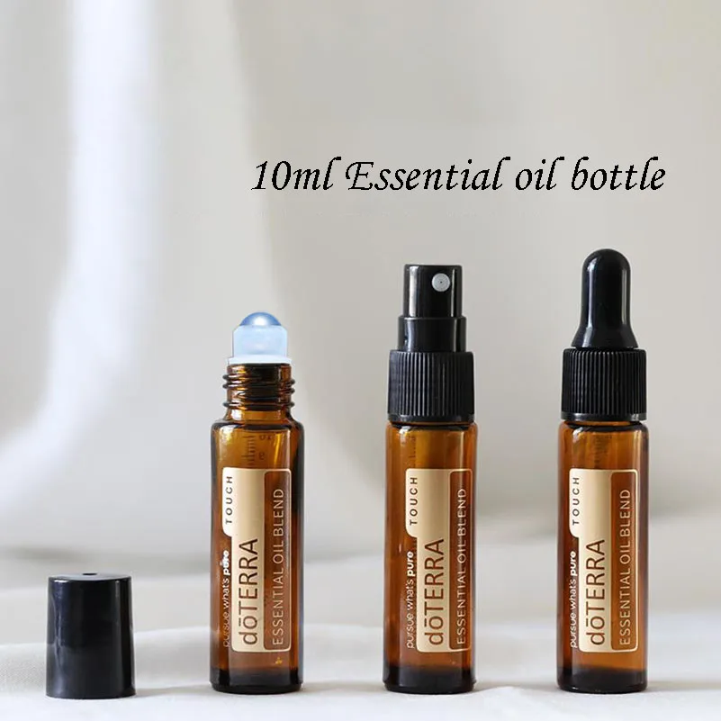 Color: Light Grey, Specifications: 60ml - 10ml Empty Essential Oil Dropper Bottle and Roller Bottle Amber Glass Bottle Roll-on Bottle Refillable Containers 5pcs/10pcs