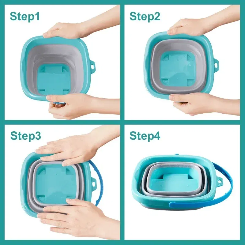 Color: light green - Collapsible Beach Sand Toys for Kids Travel Beach Toys for Kids with Foldable Sand Bucket Beach Shovel Toys Kit for Toddlers