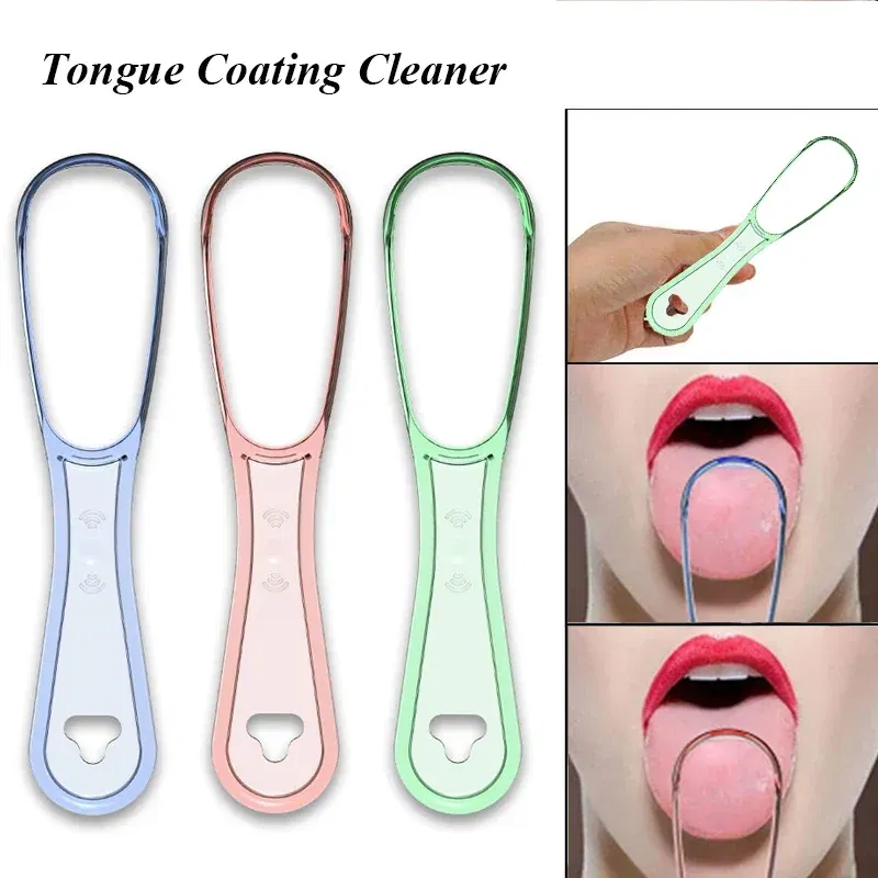 Color: Pink - 혀클?¦¬?„€ 1pcs Tongue Cleaner Tongue Cleaning Scraper Reusable Oral Cleaning Scraper Multicolor Oral Hygiene Care Tongue Brush Tool