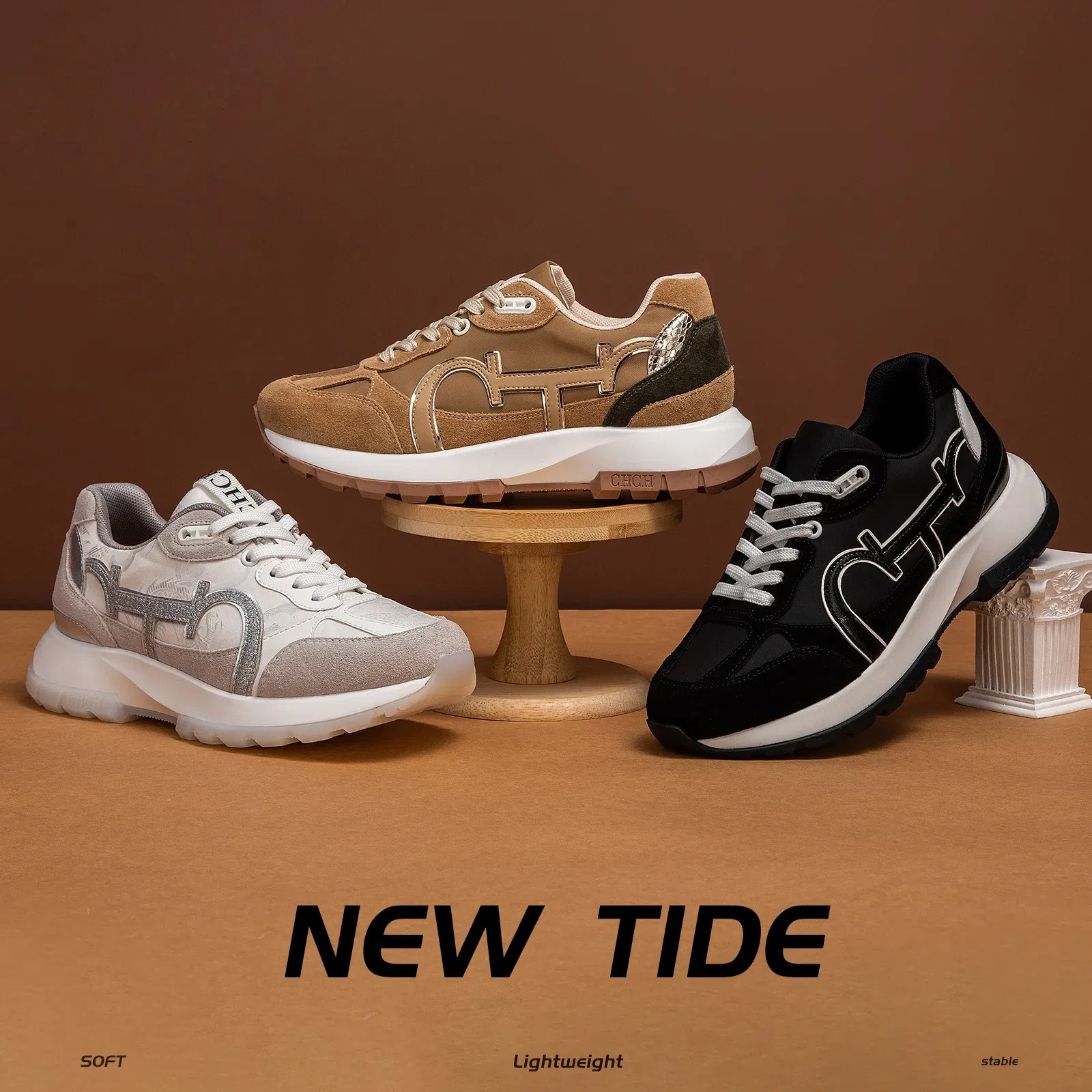 Color: black, Shoe Size: 38 - Women's Shoes Niche Design Balance Shoes Technology Versatile Splicing Ladies Shoes Fashion Classic Casual Female Sports Shoes