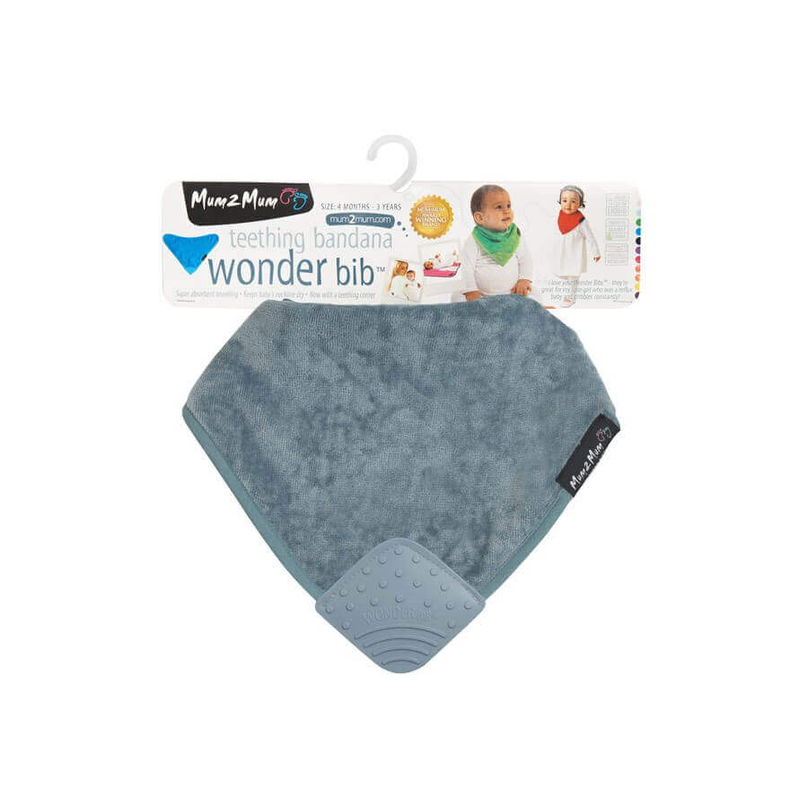 Teething Bandana Bib | 4 Months to 3 Years | Grey