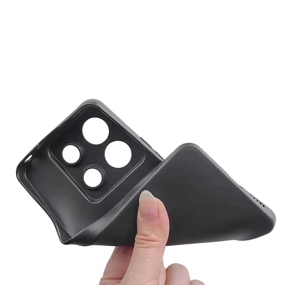 Color: Pink Green, Material: ABS - Black Practical Silicone Phone Case For Xiaomi Redmi Note 14 13 12 11 10 9 8 7 Pro Plus 5G 4G 8T 9S 9T 10T 10S 11S 12S Cover
