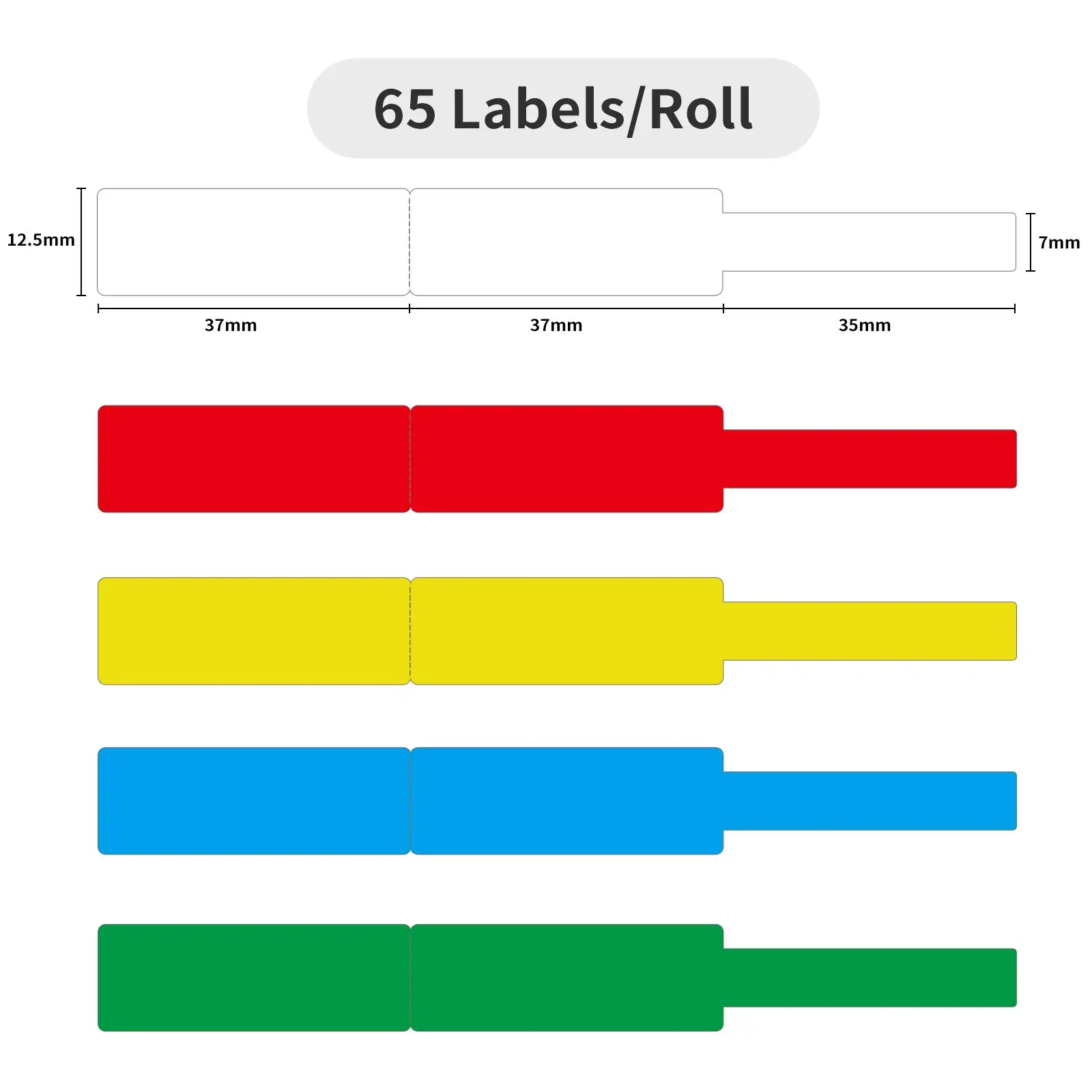 Color: PURPLE - NIIMBOT Sticker Self-adhesive Label Thermal Papers for D11 D101 D110 Mini Printer White Colorful Waterproof Cable Tape Rolls