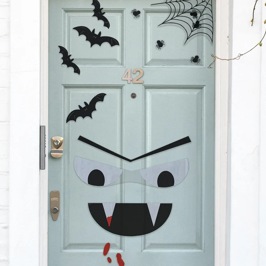 Door Decoration Stickers - Boo Crew Vampire