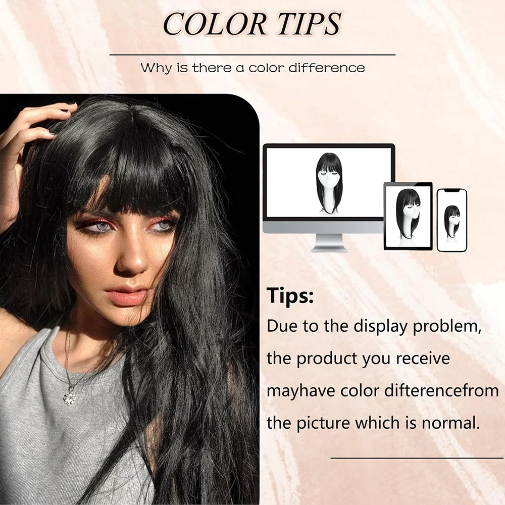 Color: #1B, Stretched Length: 22inches - [22 Inch Straight Wig Block] Elegant 22 Inch Women's Straight Synthetic Wig Block, High Temperature Fiber, Light Brown to Black