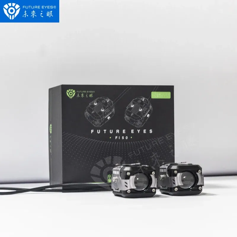 Color: Army Green, Ships From: CHINA - Future Eyes F150 Motorcycle Led Spotlight 6000 LM Electric Vehicle Auxiliary Road Far And Near Light Tangent Light Flashing Lens