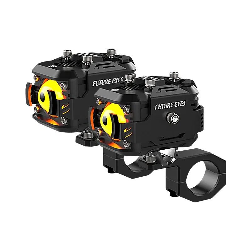 Color: Army Green, Ships From: CHINA - Future Eyes F150 Motorcycle Led Spotlight 6000 LM Electric Vehicle Auxiliary Road Far And Near Light Tangent Light Flashing Lens