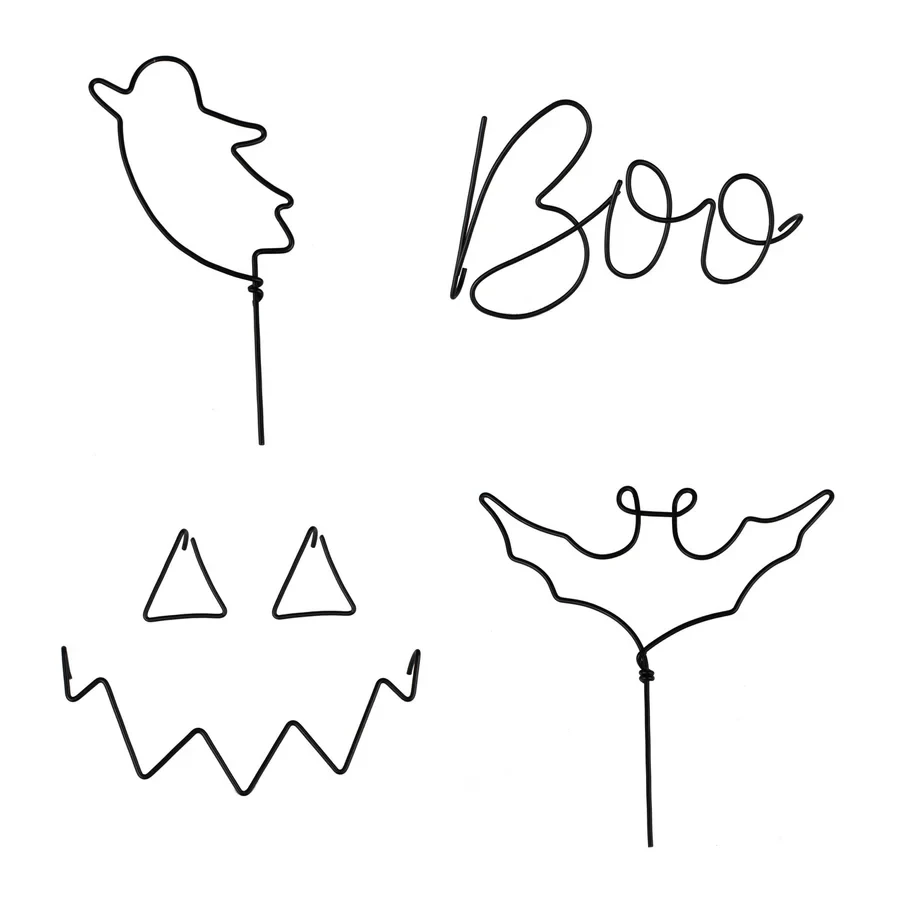 Halloween Decorations - Pumpkin Spice Wire Pumpkin