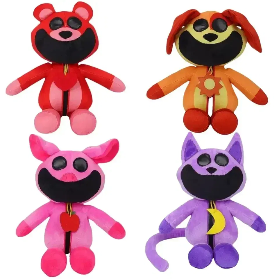 Color: Light Grey - Smiling Critters Plush Toys Catnap Dogday Stuffed Dolls Cartoon Aminal Game Peripherals Plush Toys Kids Birthday Christmas Gifts