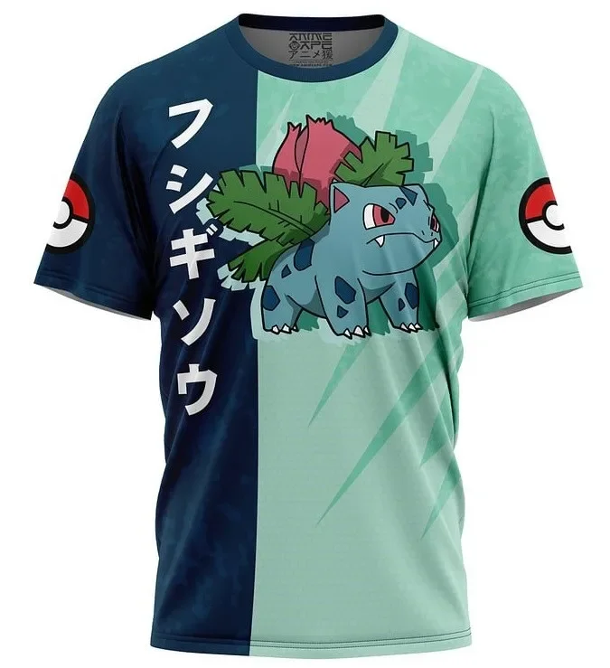 Color: SKY BLUE, Size: XS - ?€Miniso) Pokemon Men's Casual Wear T Shirts Cartoon Children Round Neck Short Sleeves Summer Clothing Pikachu Cartoon Print Tops