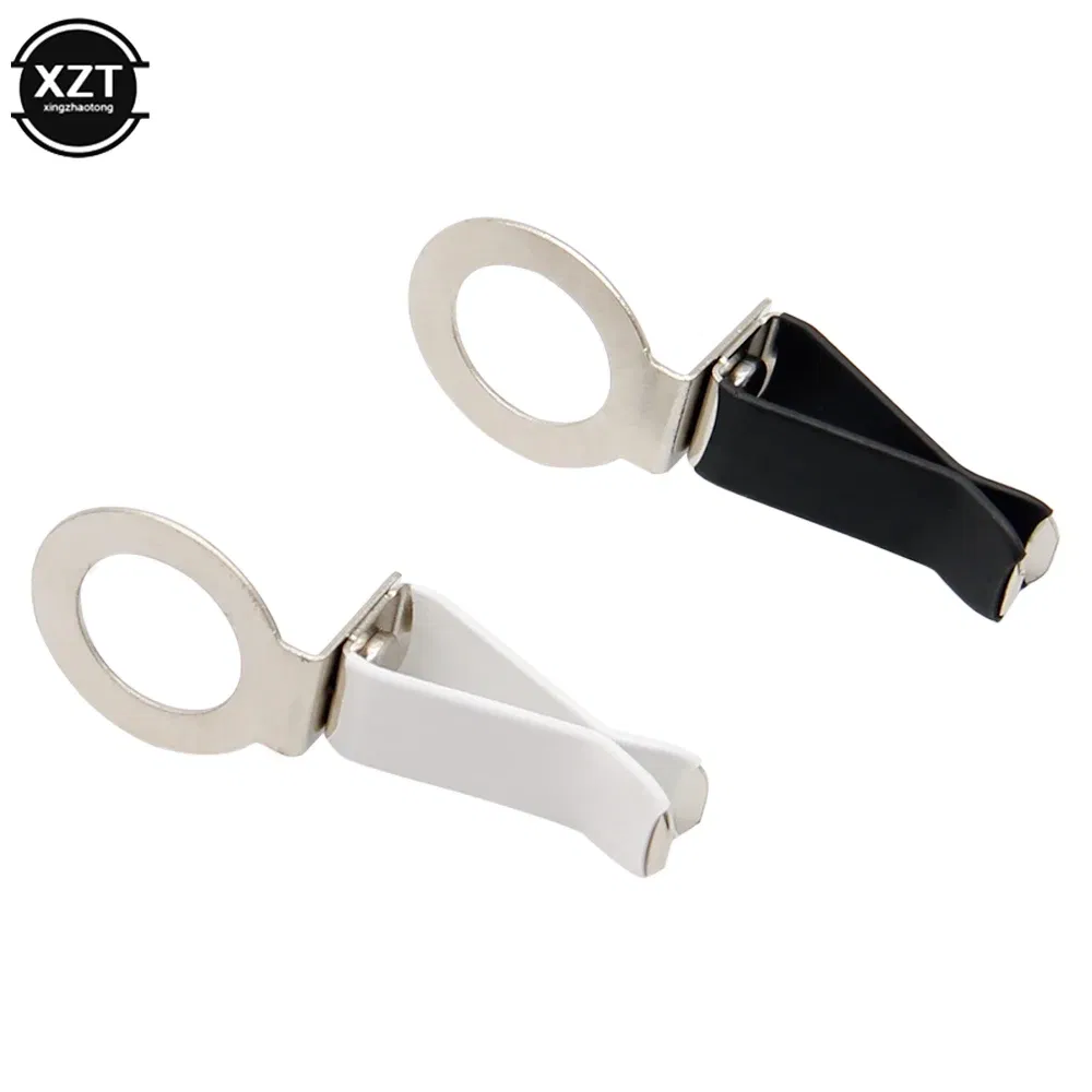 Color Name: WHITE - Car Air Conditioner Air Outlet Perfume Clip White Black 360 ?° Rotating Stainless Steel Perfume Glass Bottle Clip Car Accessories