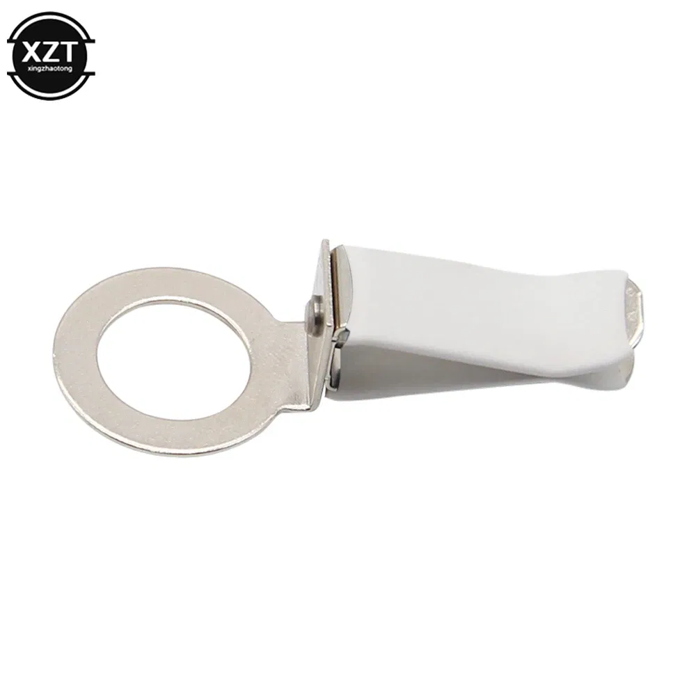 Color Name: WHITE - Car Air Conditioner Air Outlet Perfume Clip White Black 360 ?° Rotating Stainless Steel Perfume Glass Bottle Clip Car Accessories