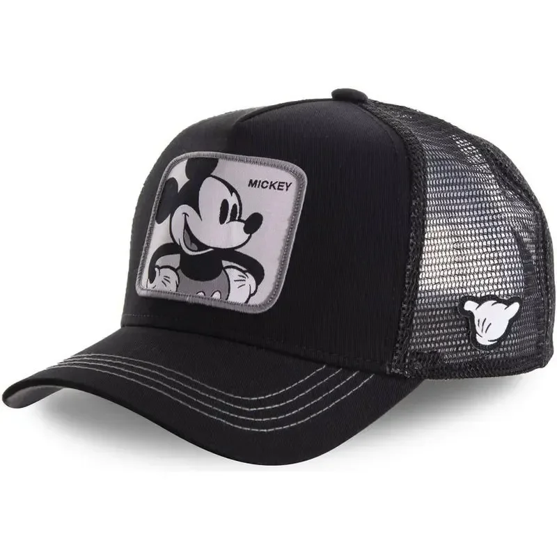 Color: Fluorescent Green, Size: Adjustable - Hot Sale Unisex Anime Cartoon Cap Disney Embroidery Baseball Cap Men Women Trucker Hat