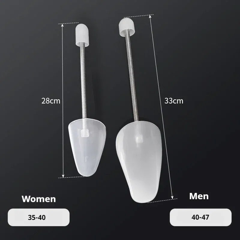 Color: black, Ships From: CHINA - Household 1 Pairs Plastic shoes Holder Stretcher Shaper Adjustable Length Shoe Trees Support Prevent Deformation Wrinkle Crease