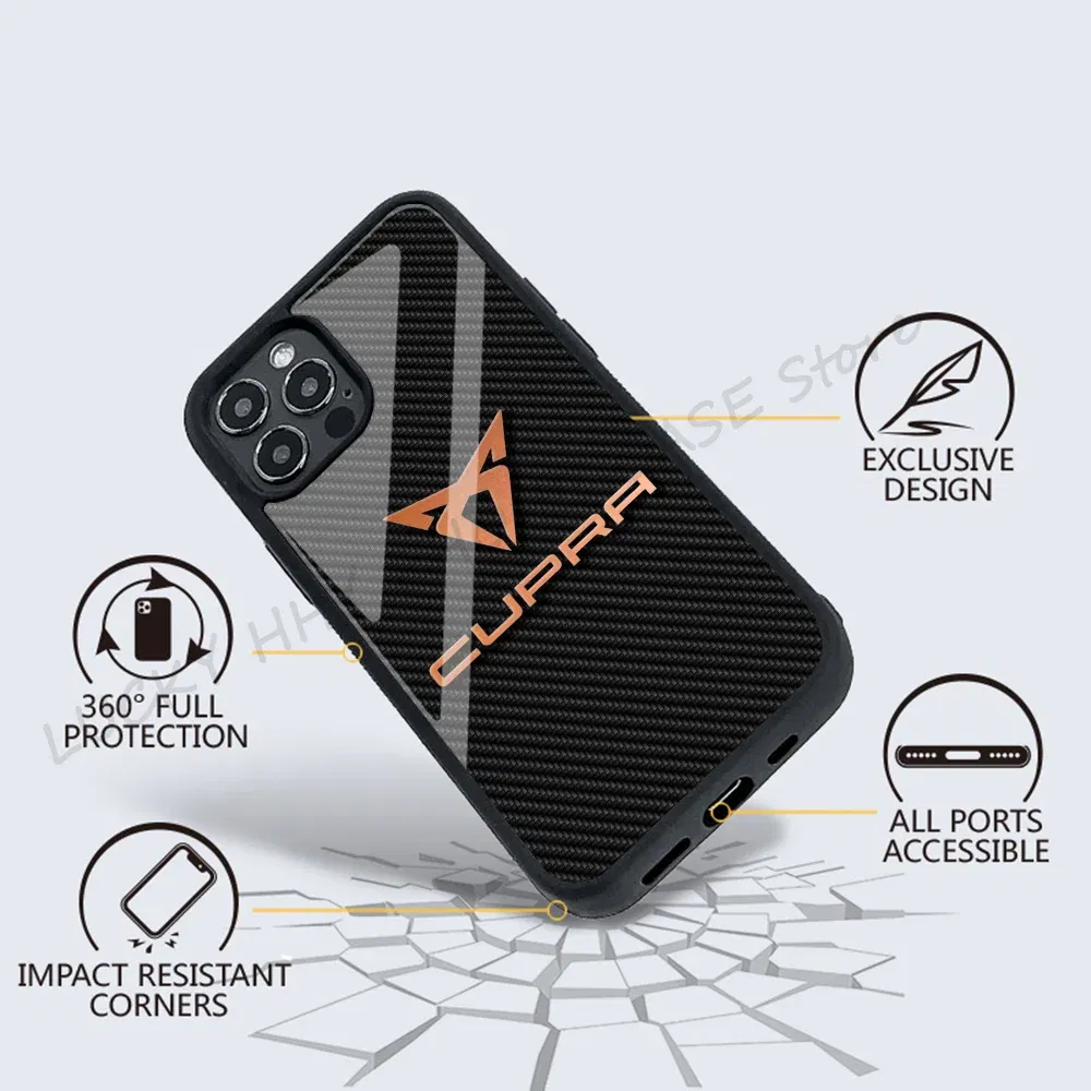 Color: Beige, Material: Nylon - Cool Phone Case Phone Case Strong Magnetic Cupra Racing for IPhone 15 14 13 Pro Max 11 12 Mini for Magsafe