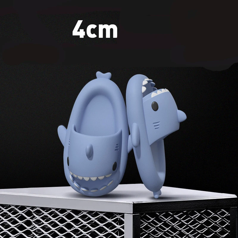Color: green, Shoe Size: 35 - Shark Slides Women Slippers Men Flip Flops Home Couple Kids Bathroom Flat Shoes Outdoor Beach Funny Sandals Men Slippers