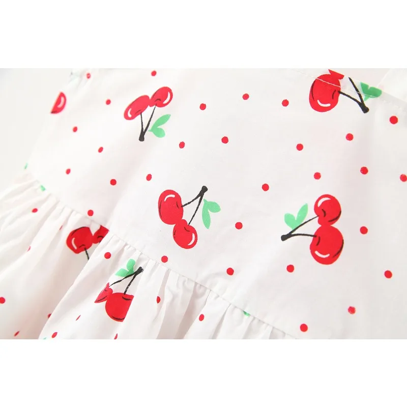 Color: Red, Kid Size: 12M - 1Pc Kids Girl Summer Sleeveless Dress Cute Print Bow Casual Dress with Straw Hat