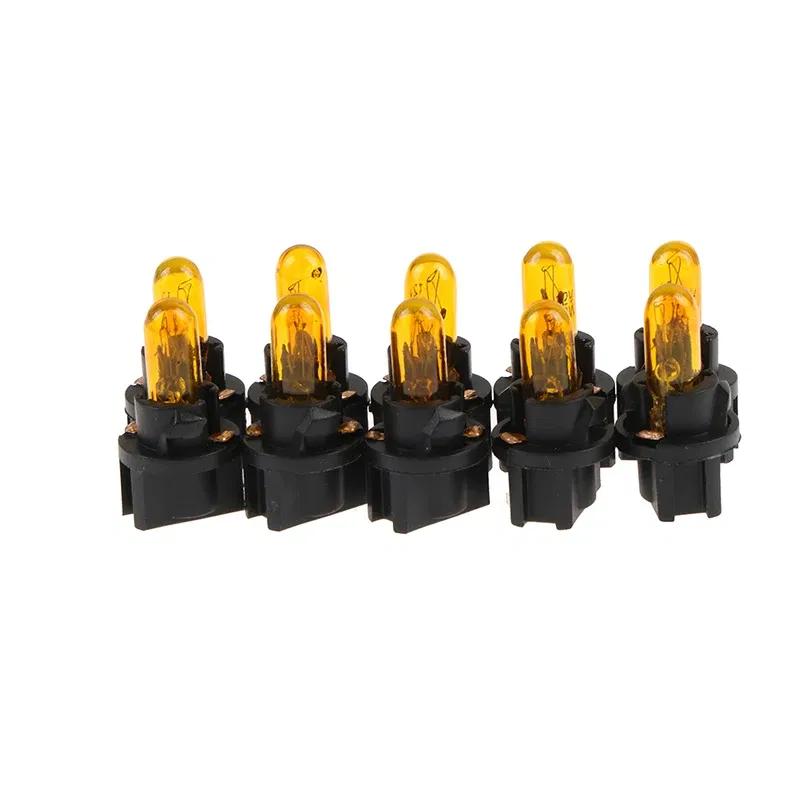 Emitting Color: Crystal Blue - 10Pcs T5 SMD LED Car Light Automobiles Light-emitting Diode Instrument Gauge Dashboard Light Bulbs Auto Interior Indicator Lamp