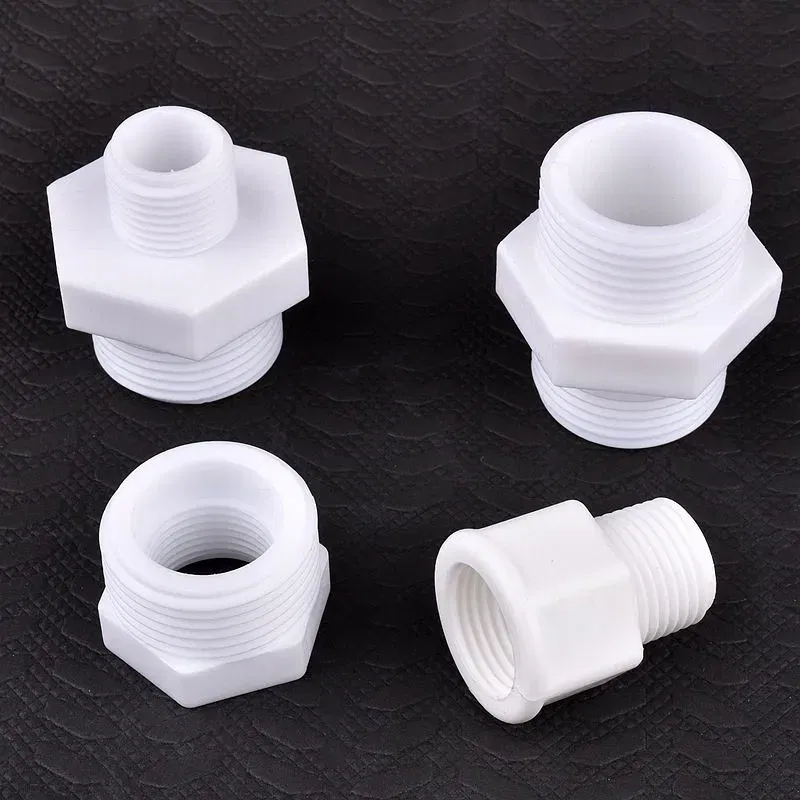 Color: PURPLE, Diameter: 1'' - 1~20pcs 1/2" 3/4" 1" Male/Female Thread Bushing Connector Equal/Reducer Nipple Joint Aquarium? Tank Garden Water Pipe Connector