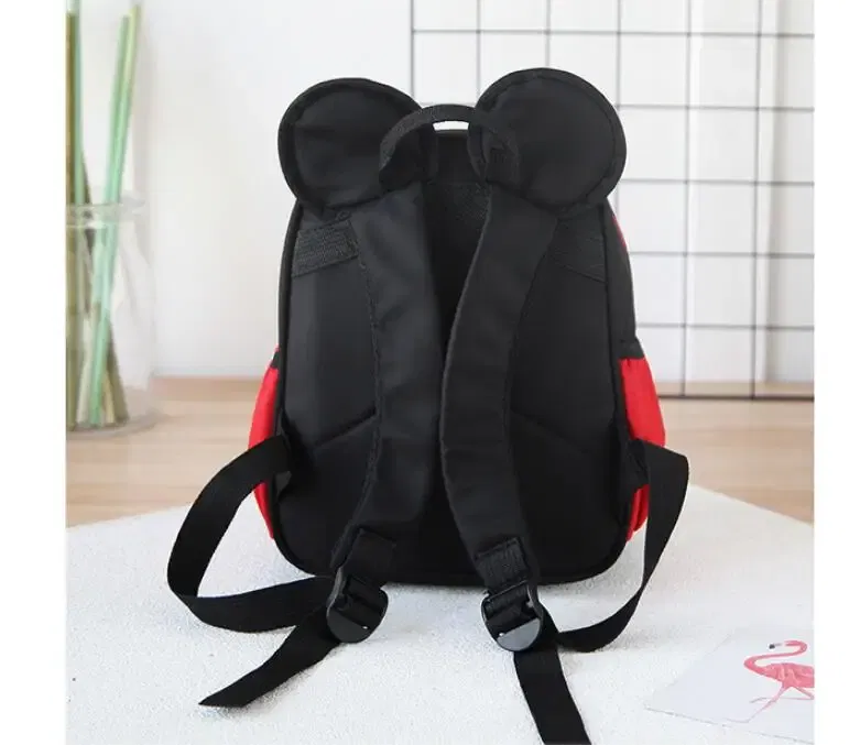 Color: black - 2024 Disney Mickey&Minnie Children Schoolbag Kids Backpack Kindergarten School Bags Baby Girls Boys Backpacks