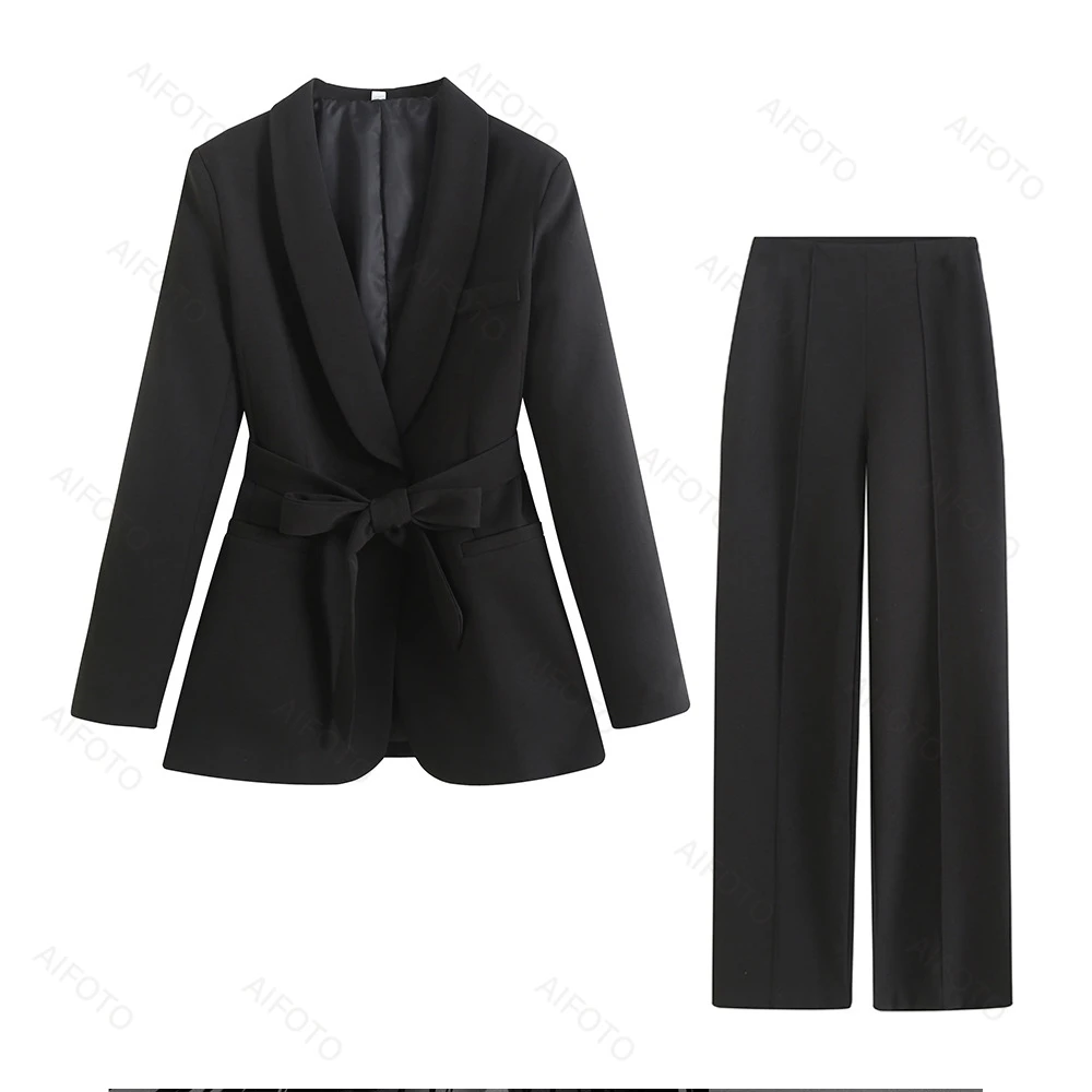 Color: Beige, Maternity Size: S - Black Women's Suit Pregnancy Photoshoot Clothes Chic Outerwear Long Tassel Buckle Waist Belt Blazer Maternity Photography Outfit