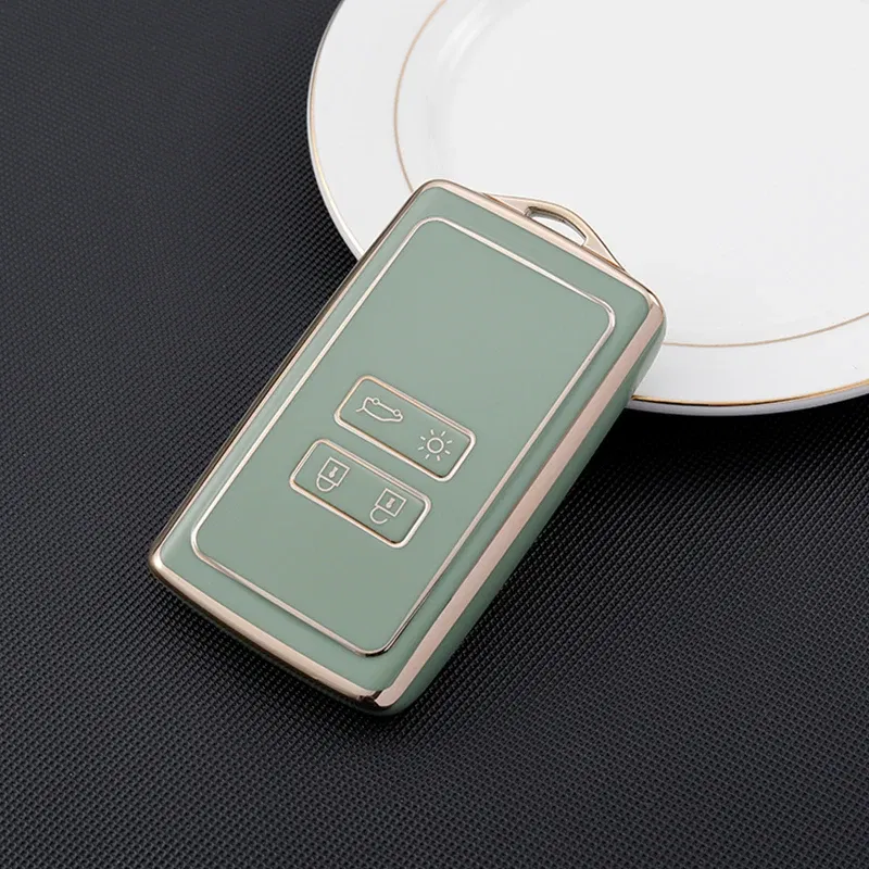 Color Name: Orange - TPU Car Remote Key Cover Case Fob for Renault Captur Megane Talisman Espace Clio Zoe Koleos Scenic 4 Arkana Dacia Sandero Card