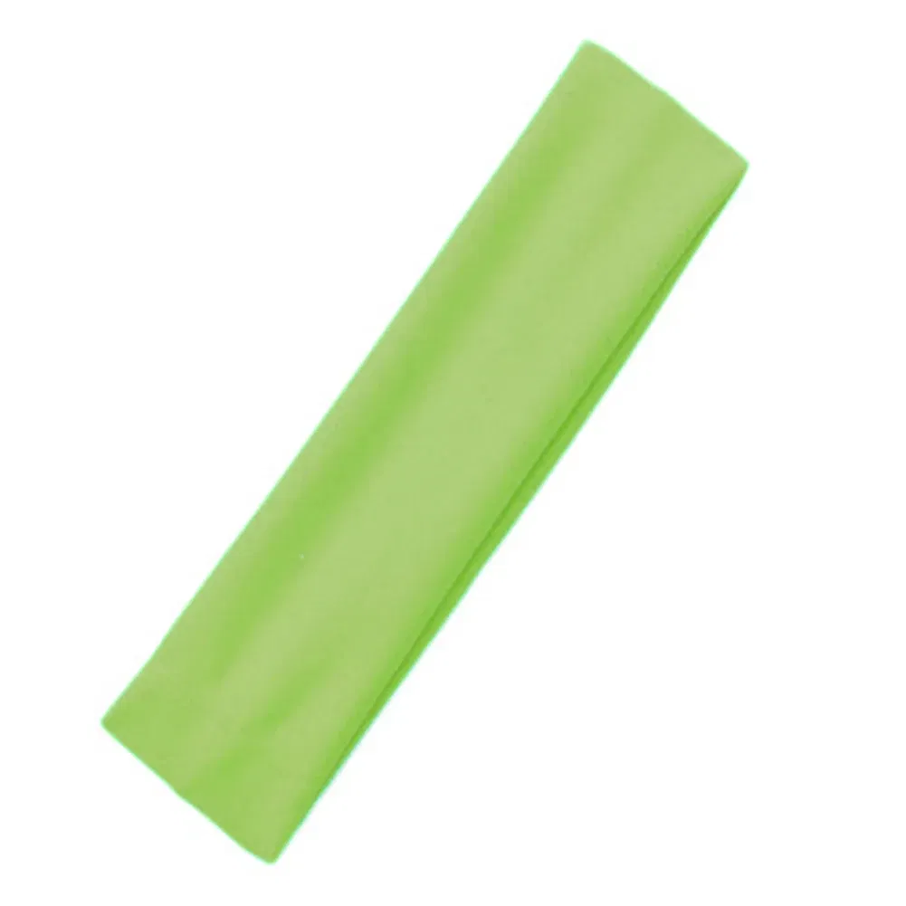 Color: Light green - Fashion Sports Headbands For Women Solid Elastic Hair Bands Running Fitness Yoga Hair Bands Stretch Makeup Hair Accessories Hot