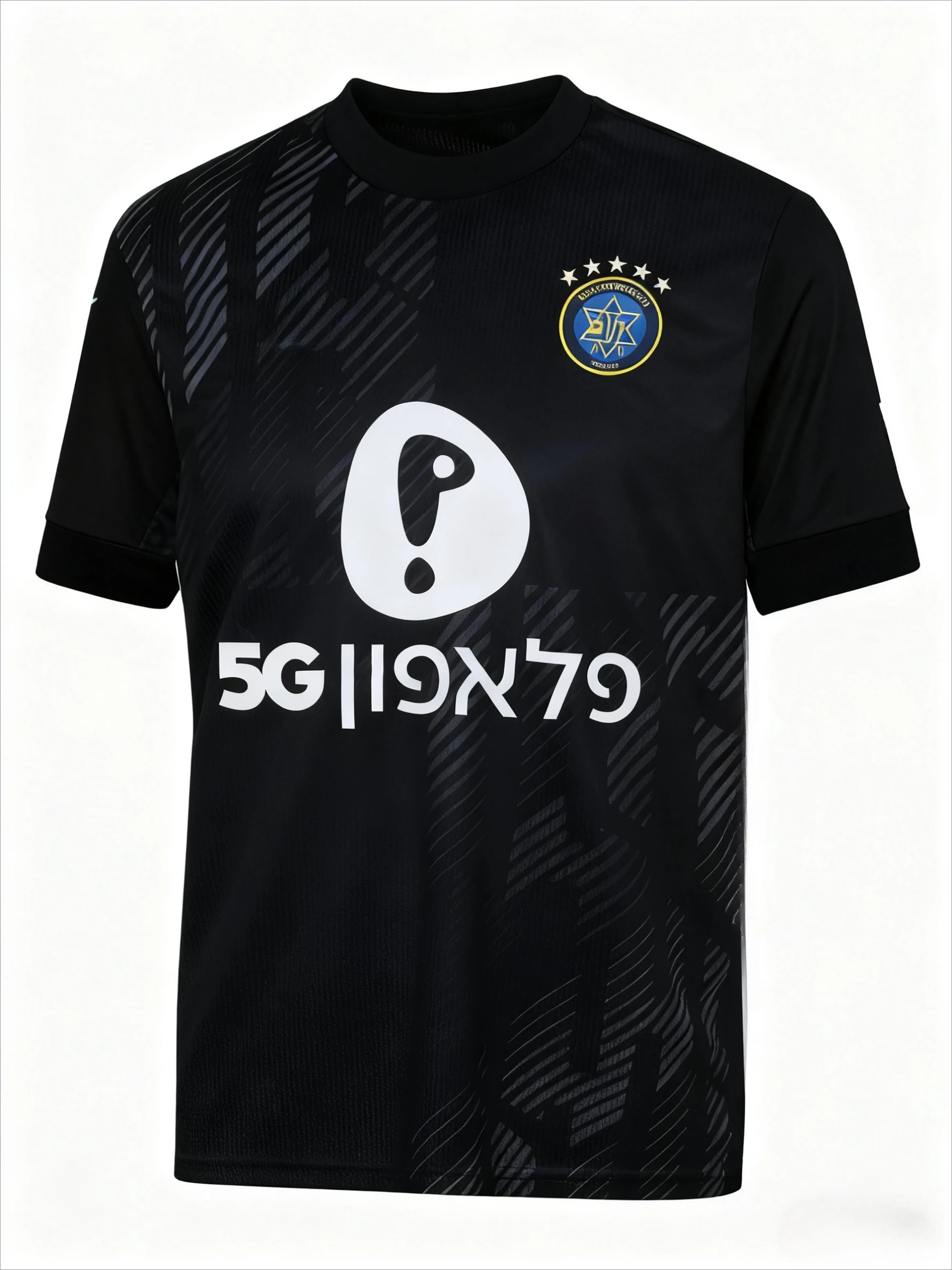 Color: GRAY, Size: 4XL - The Latest Breathable Men's and Women's T-shirts for The Daily Training of Maccabi Tel Aviv Football Club in 2026