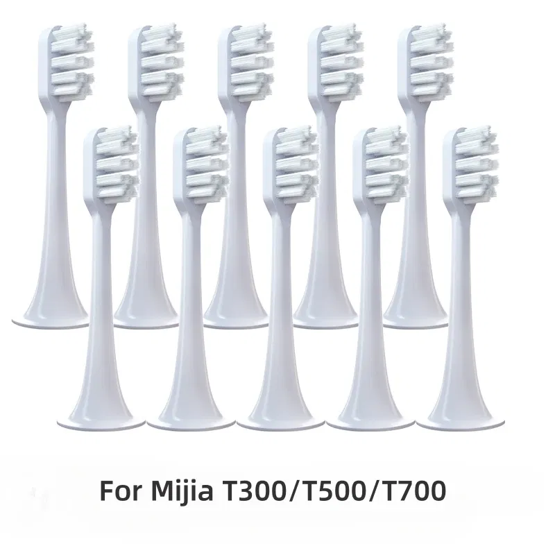 Color: Orange - For Xiaomi Mijia T300 T500 T700 Ultrasonic For Mijia Mi Electric Toothbrush Nozzles High-density Replacement Tooth Brush Head