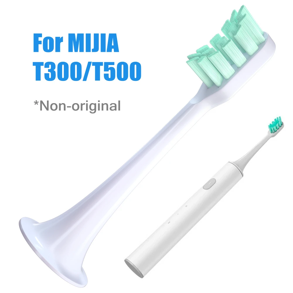 Color: Orange - For Xiaomi Mijia T300 T500 T700 Ultrasonic For Mijia Mi Electric Toothbrush Nozzles High-density Replacement Tooth Brush Head