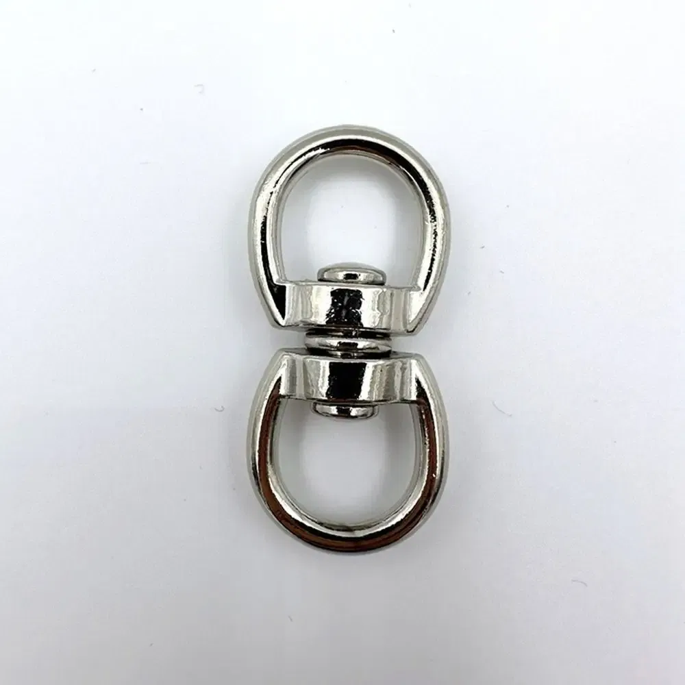 Color: green - Metal Eight-Character Rotating Buckle Ring Anti-Knotting Dog Chain Buckle Connecting Ring DIY Jewelry Pendant Jewelry Accessory