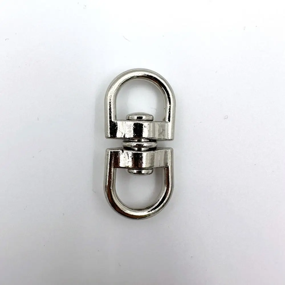 Color: green - Metal Eight-Character Rotating Buckle Ring Anti-Knotting Dog Chain Buckle Connecting Ring DIY Jewelry Pendant Jewelry Accessory
