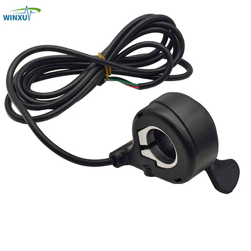 Color: Light green - Electric Bicycle Throttle Speed Regulator Non-Display Speed Control Thumb Throttle Accelerator E-Bike Scooter Accessories