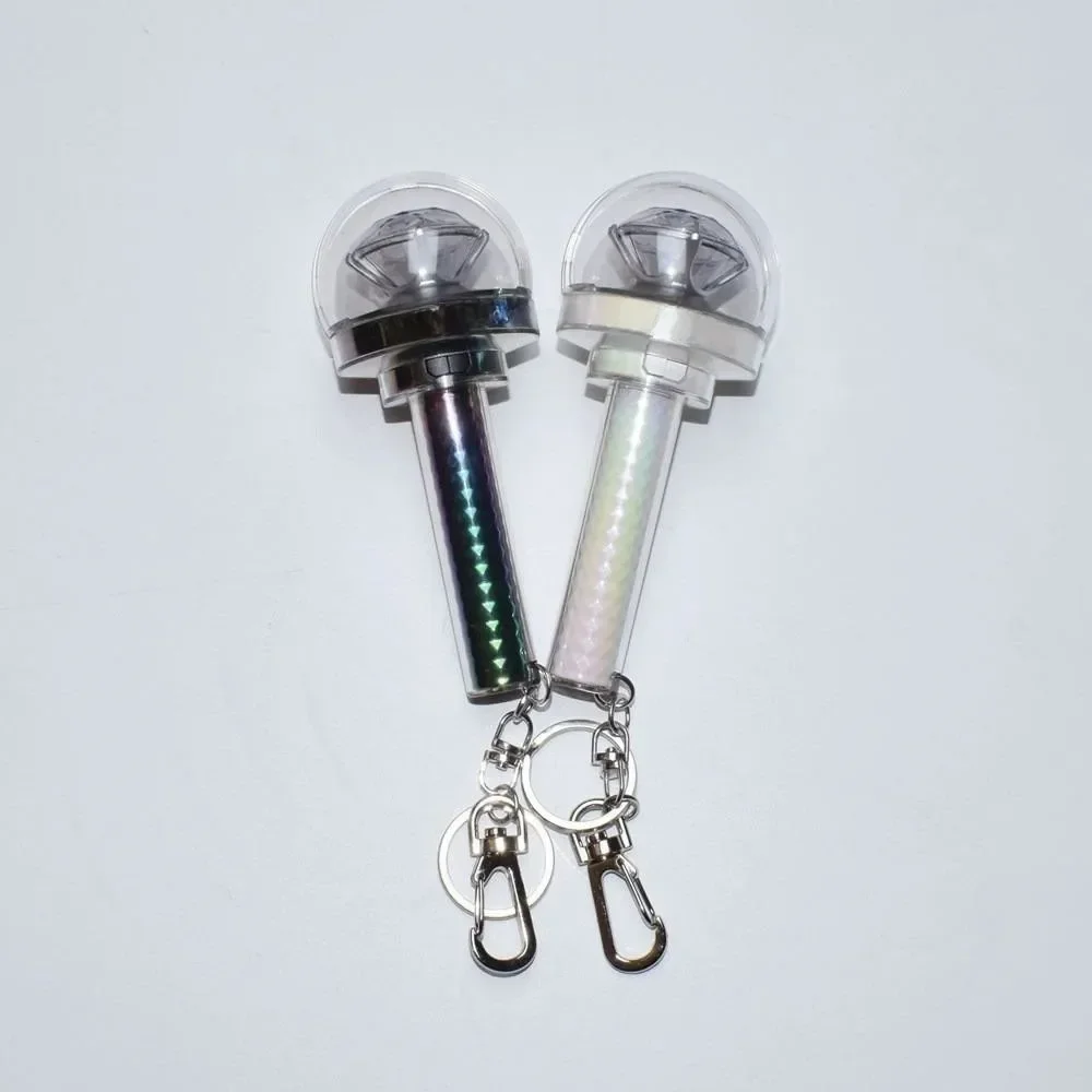 Color: WHITE - Kpop Idol JEONGHAN HOSHI WONWOO JUN THE8 Mini Lightstick Key Ring Glow Stick Keychains for Carat Gift