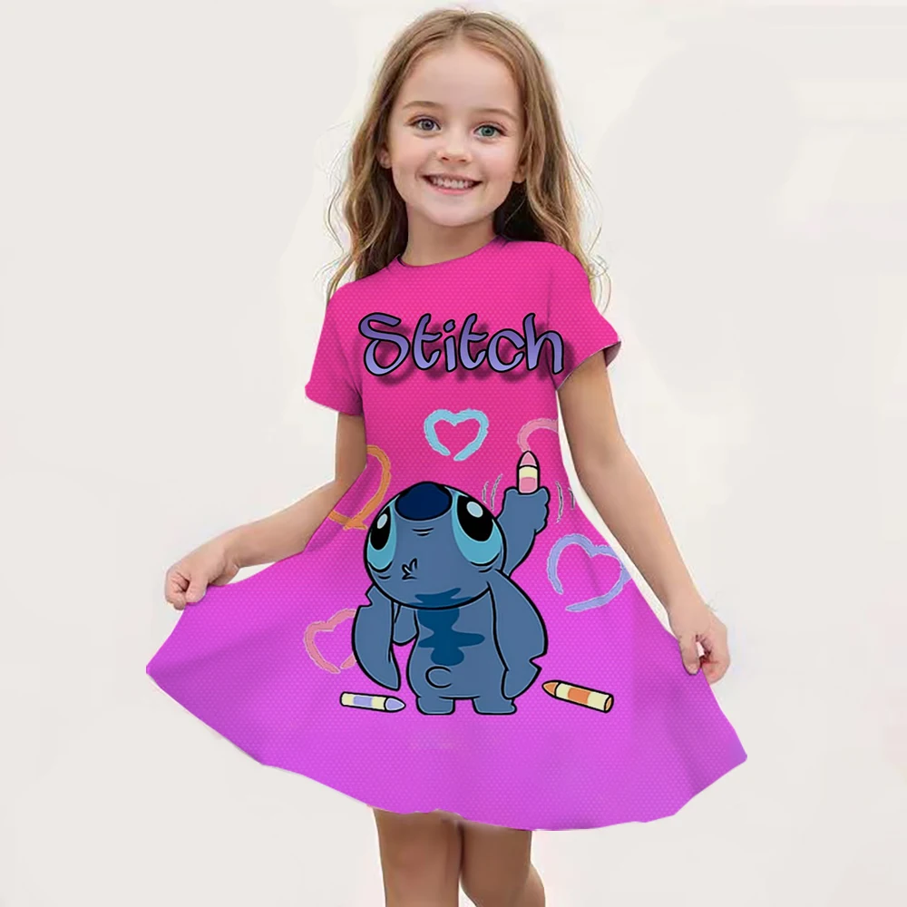 Color: Blue, Ships From: CHINA, Kid Size: 8 - Hot Sale Kids Girl Cosplay Snow Queen Top Disney Lilo & Stitch Princess Dress for 2-14 Years Girls Birthday Party Dresses