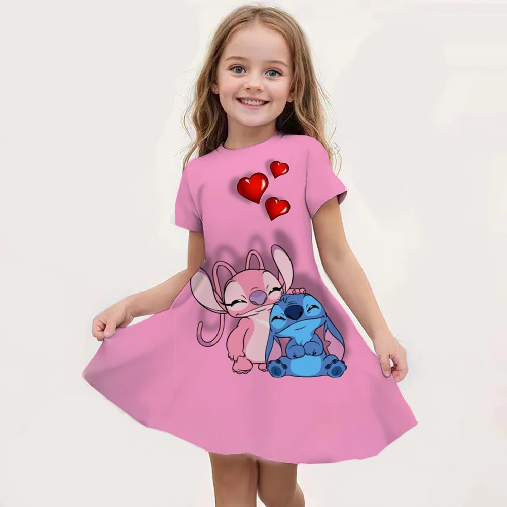 Color: Blue, Ships From: CHINA, Kid Size: 8 - Hot Sale Kids Girl Cosplay Snow Queen Top Disney Lilo & Stitch Princess Dress for 2-14 Years Girls Birthday Party Dresses