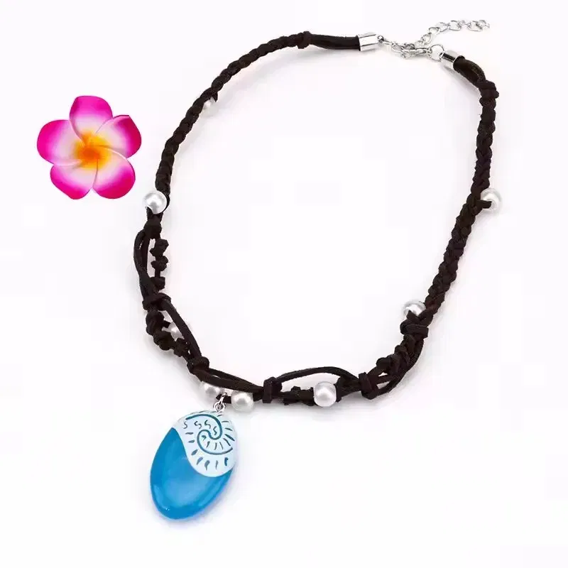 Color: Silver - Girls Moana Garland Flower Wreath Headdress Kid Adult Princess Costume Cosplay Vaiana Floral Headgear Wig