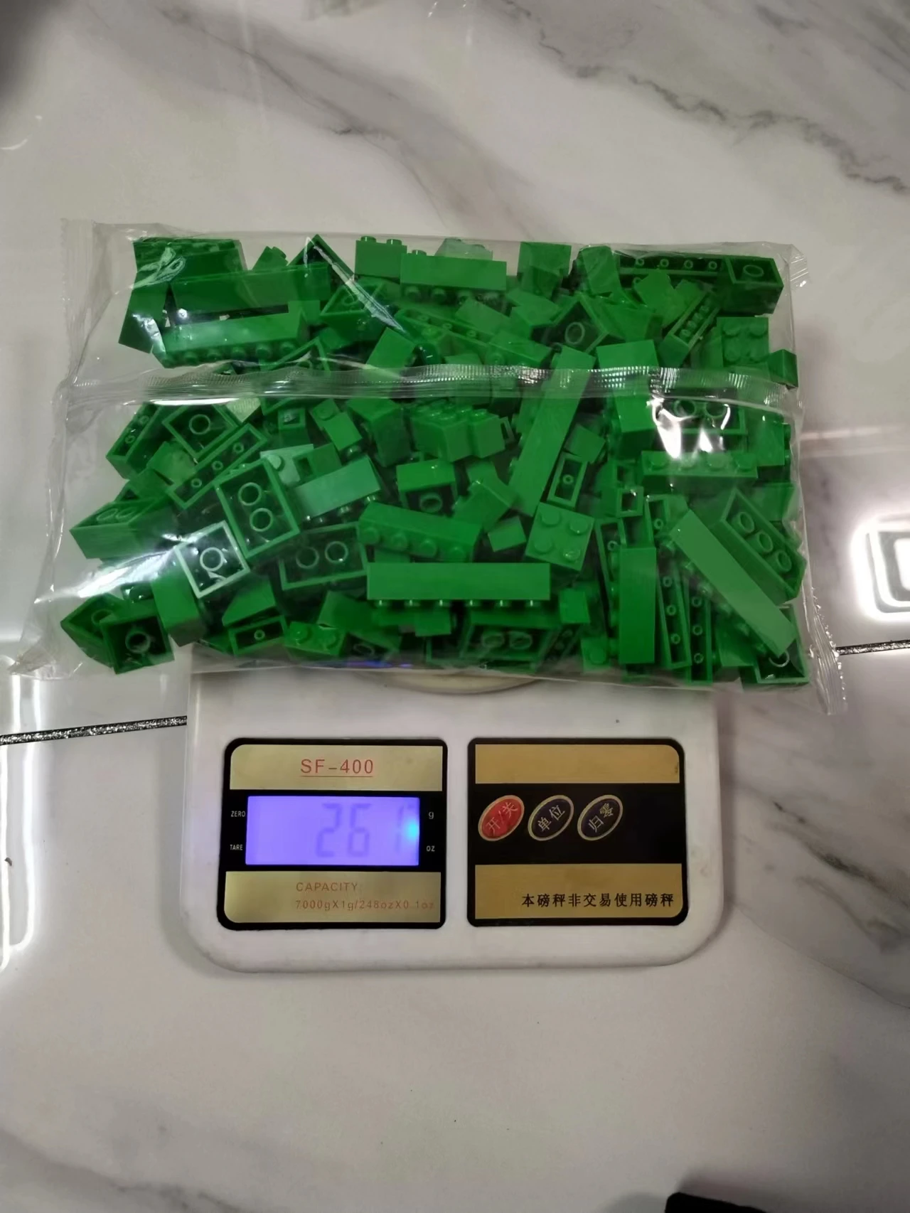 Color: Dark Khaki - Bulk Building Blocks Large bricks 17 Single colour 260g Free assembly Compatible  LEGO Children's educational creative toys DIY