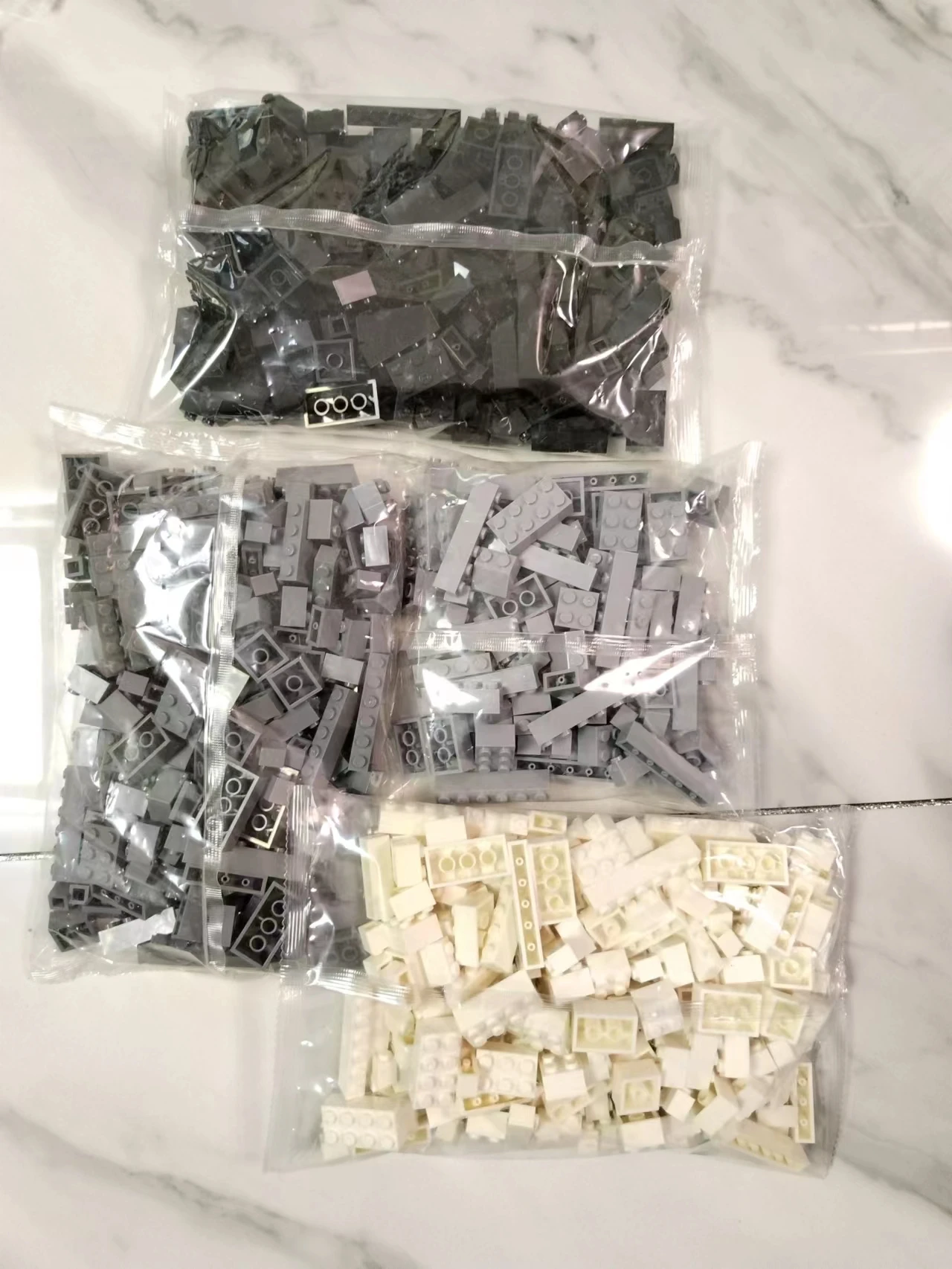 Color: Dark Khaki - Bulk Building Blocks Large bricks 17 Single colour 260g Free assembly Compatible  LEGO Children's educational creative toys DIY
