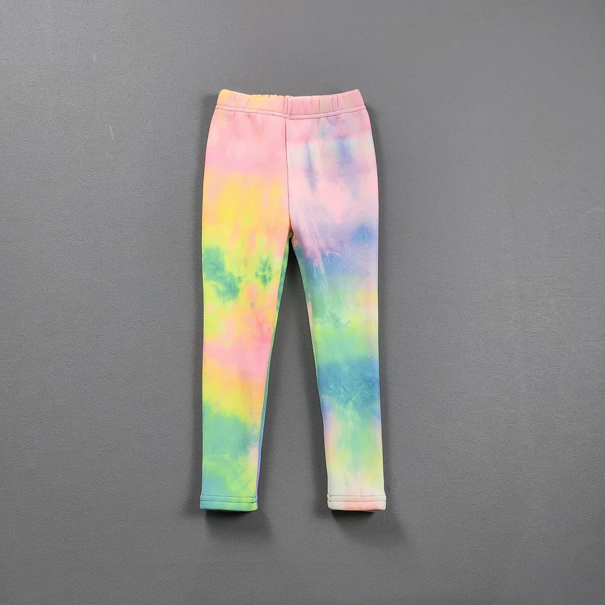 Color: PURPLE, Kid Size: 6 - 2-11Y Girls' Pants Autumn and Winter Slim Fit Warm Bottom Pants Thickened Velvet Printed Children's Pants Baby Casual Pants