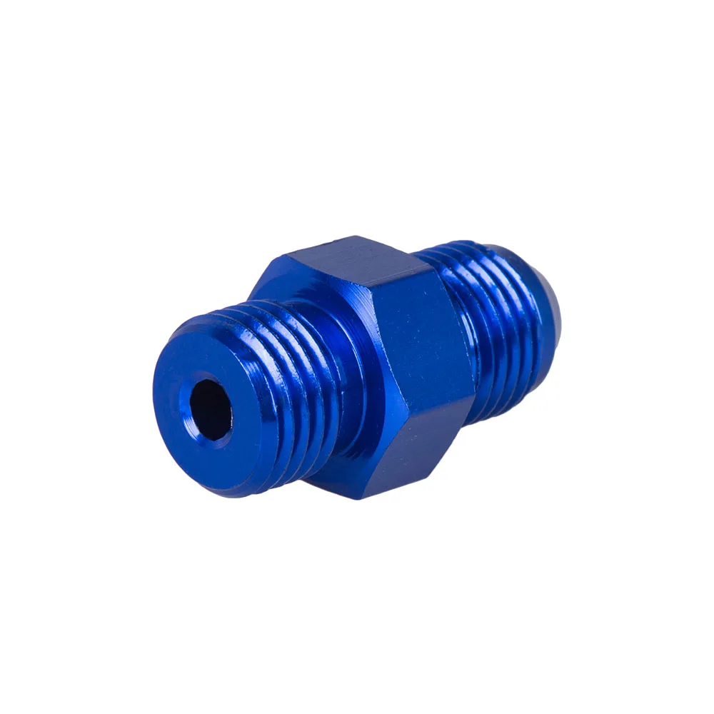 Color: GRAY - Aluminum Straight Adapter Oil Cooler Fitting AN6 An10 To 1/2 3/8 1/4 Npt M10 M12 M14*1.5,an8 To M12*1.5 AN10-AN12
