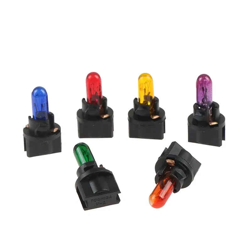 Emitting Color: PURPLE - 10Pcs T5 SMD LED Car Light Automobiles Light-emitting Diode Instrument Gauge Dashboard Light Bulbs Auto Interior Indicator Lamp