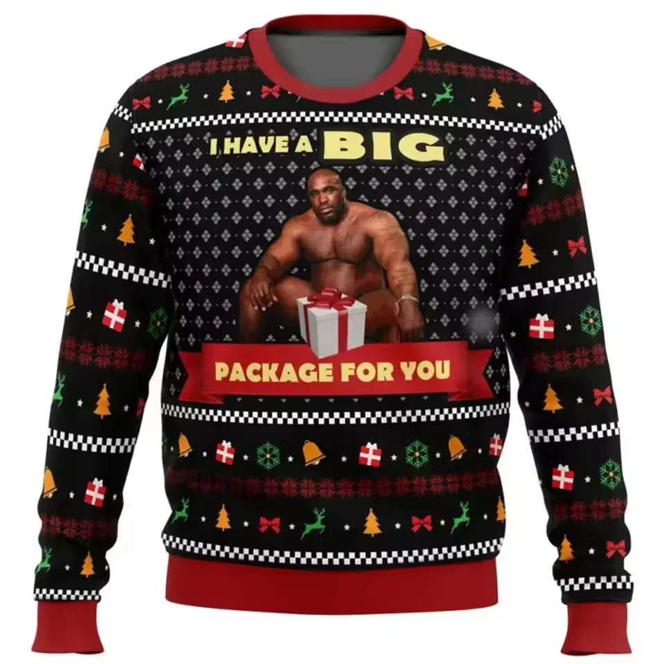 Color: green, Size: M - Home Alone Ugly Christmas Sweater Men Women Pullover Hot Sale Round Neck Long Sleeve Top Christmas Clothing 3D Funny Printed
