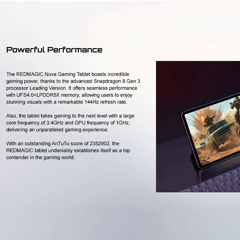 Memory Size: 2GB, Color: black, Ships From: CHINA - Top Version Redmagic Nova Gaming Tablet 10.9" Snapdragon 8 Gen 3 Leading Version 10100mAh 50MP Don't include the Charger