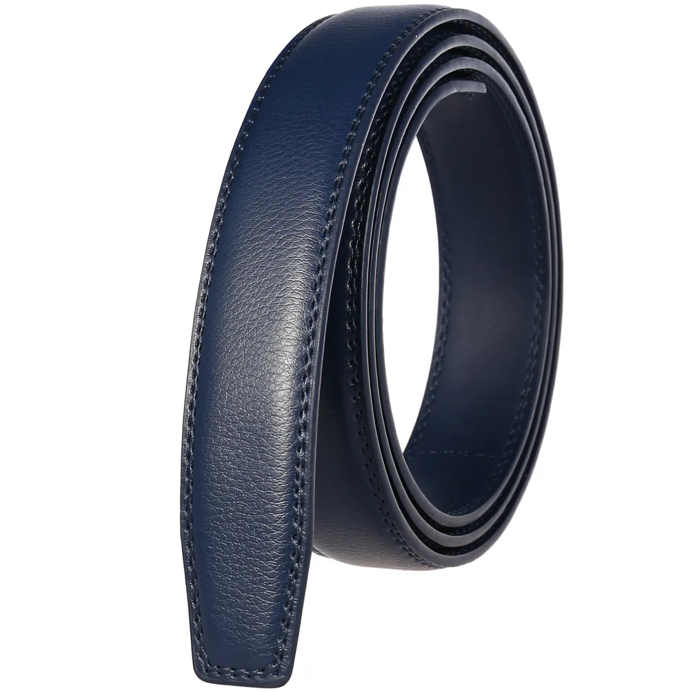 Color: army green, Belt Length: 105CM - 90-130cm Brand No Buckle 3.0cm Wide Genuine Leather Automatic Belt Body Strap Without Buckle Belts Men Good Quality No Holes
