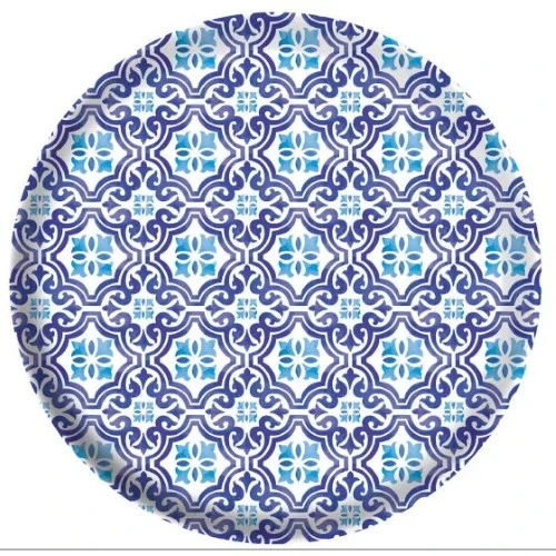 Mediterranean Melamine 26cm Plate - Pack of 4
