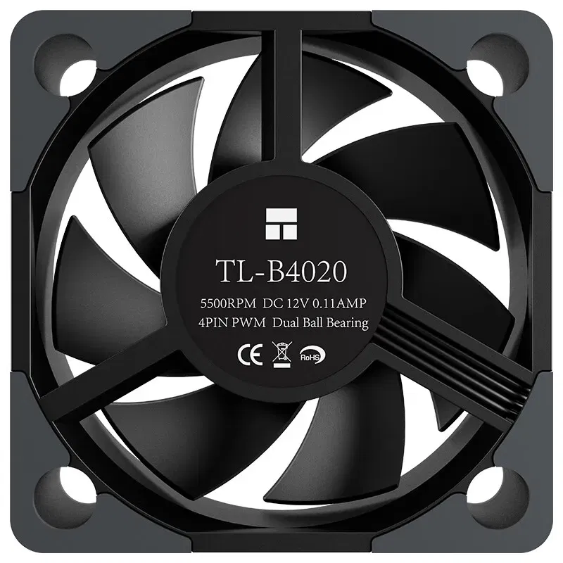 Color: WHITE, Blade Color: Other, RGB Support: NO RGB - Thermalright TL-B4020 40MM PWM Mini case cooling fan double ball bearings 5500RPM quiet powerful desktop computer cooling fans